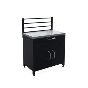 Cuisine extérieure acier 1 tiroir / 2 portes / grille