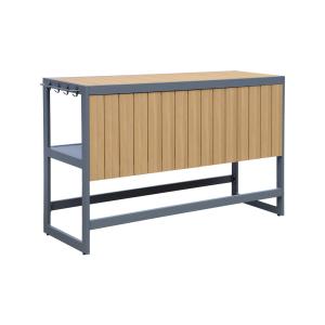 Cuisine extérieure aluminium et polywood, anthracite