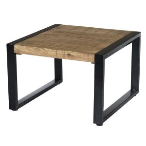 DACCA,Table basse carrée 60x60, bois de Manguier massif et…
