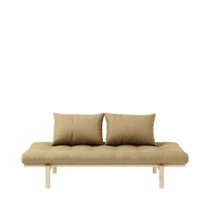 Daybed en bois naturel et tissu - Blé