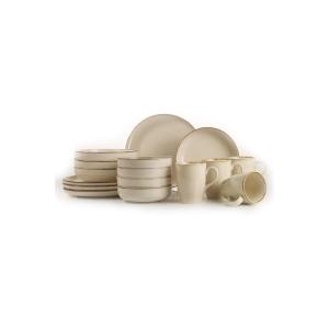 De table 16 pièces ammoly 100% porcelaine tacheté beige