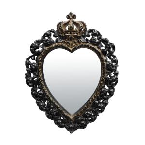 Déco miroir ex-voto patiné 23.7x30.1cm