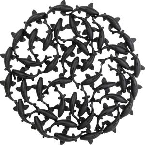 Déco murale carpes koï noires 160cm Kare Design