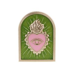 Déco murale cœur œil 15x20cm