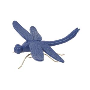 Déco murale libellule bleu 19.8x18.3x6cm