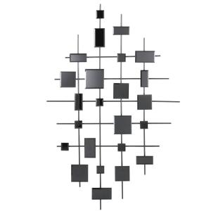 Déco murale miroirs fumés noirs 86x140