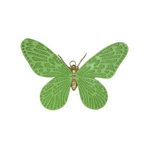 Déco murale papillon vert 18.4x12.5x6cm