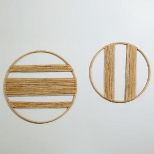 Déco murales cercles en jute (x2)