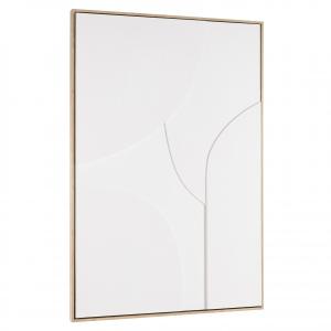 Décoration murale 83x123cm formes abstraites blanches en re…