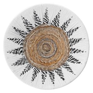 Décoration murale  avec détails noirs et blancs 50cm