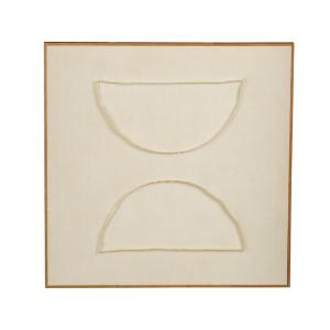 Décoration murale Beige Polyester H3.5xl60xL60cm