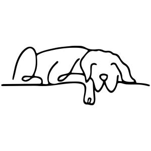 Décoration murale compagnon dormant métal noir 75x30 cm