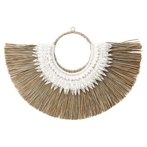 Décoration murale en fibre  ethnique bohème 65x38cm