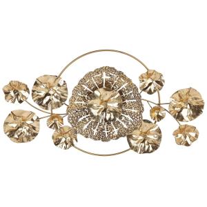 Décoration murale métal 50 cm rouge