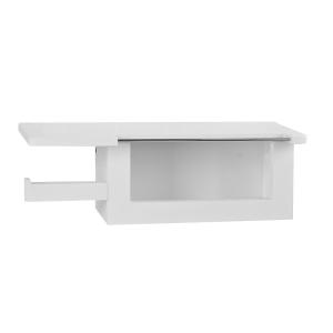 Dérouleur papier toilette effet bois blanc