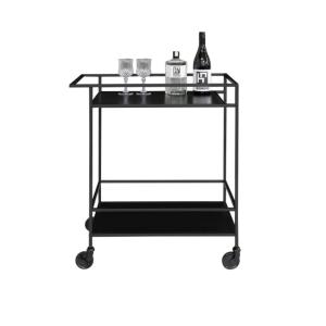 Desserte à roulettes noir