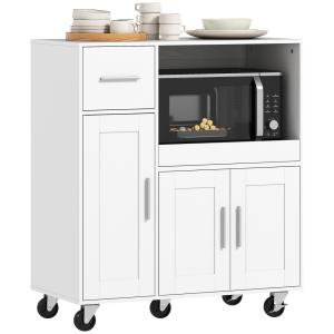 Desserte cuisine à roulettes 3 portes panneau de particules…