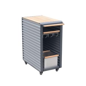 Desserte de jardin grise en aluminium haut de gamme