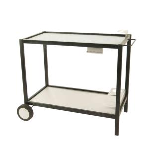 Desserte simple et pratique en acier métal noir 106.5x58x86…