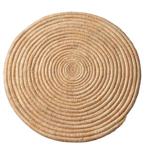 Dessous de plat en fibre de palmier osier naturel 40 x 40
