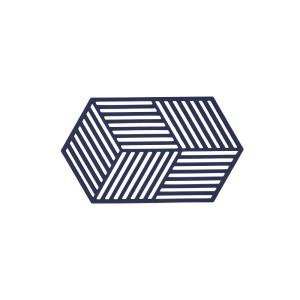 Dessous-de-plat en silicone bleu nuit 24 x 14 x 0,9 cm