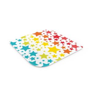 Dessous de plat en verre trempé star rainbow 16x16cm