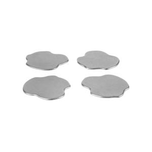 Dessous de verre en aluminium - lot de 4