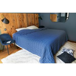 Dessus de lit bleu 240x250cm