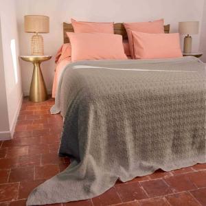 Dessus de lit en coton 230 x 250 cm dune