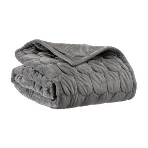 Dessus de lit polyester gris 160X130 cm