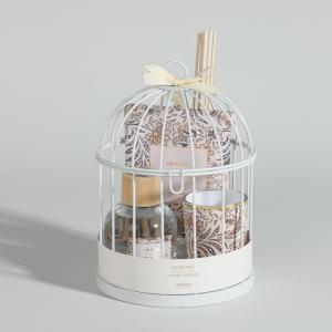 Diffuseur en verre (50ml), sachet et bougie parfumés voile…