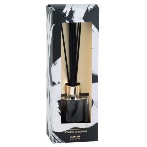 Diffuseur en verre fumé noir et doré parfum ambre vanille 7…