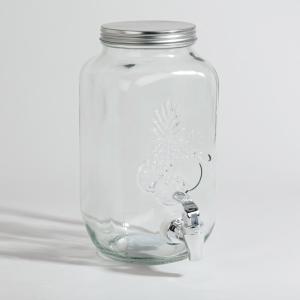 Distributeur de boisson en verre transparent 3,4L