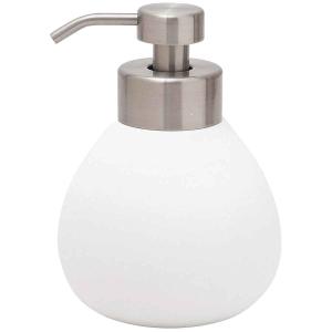 Distributeur de savon en céramique  blanc