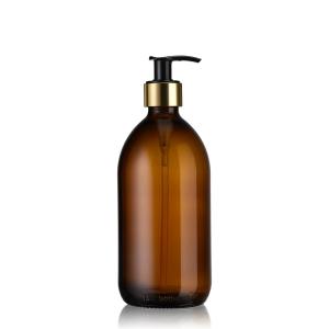 Distributeur de savon en verre ambré 500 mL