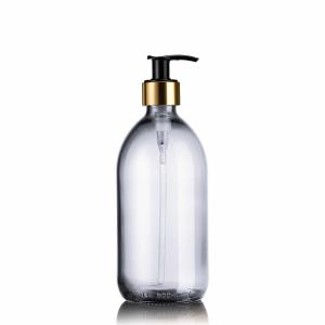 Distributeur de savon en verre blanc 500ml