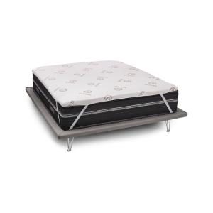 Double Topper en memory foam blanc 80x200h5 cm