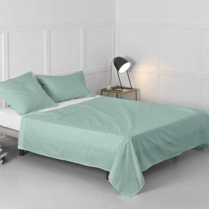 Drap 100% Coton Menthe 210x270 cm