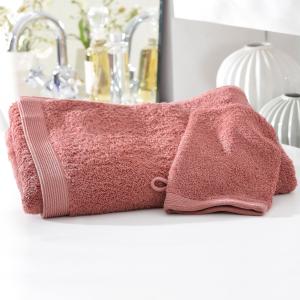 Drap de bain 100x150 rose bois de rose en coton 550 g/m²