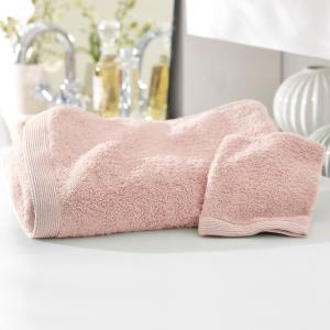 Drap de bain 100x150 rose nude en coton 550 g/m²