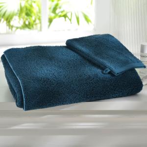 Drap de bain 70x140 bleu pacifique en coton 480 g/m²