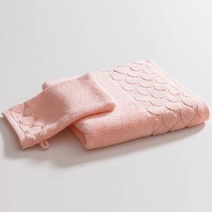 Drap de bain 70x140 rose thé en coton 500 g/m²