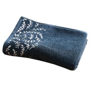 Drap de bain bleu  100x150 en coton