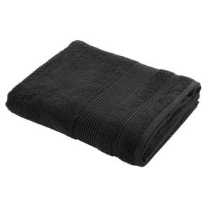 Drap de bain éponge 500 g/m² noir  90x150 cm
