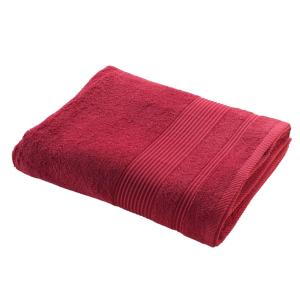 Drap de bain éponge 500 g/m² rouge 90x150 cm