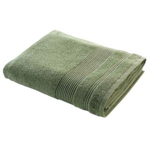 Drap de bain éponge 500 g/m² vert kaki 90x150 cm