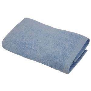 Drap de bain éponge en coton bleu ciel 100x150 cm