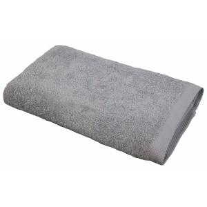 Drap de bain éponge en coton gris clair 100x150 cm