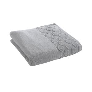 Drap de bain gris clair 100x150 en coton