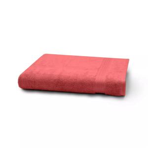 Drap de bain  pur coton rose 100x150 cm